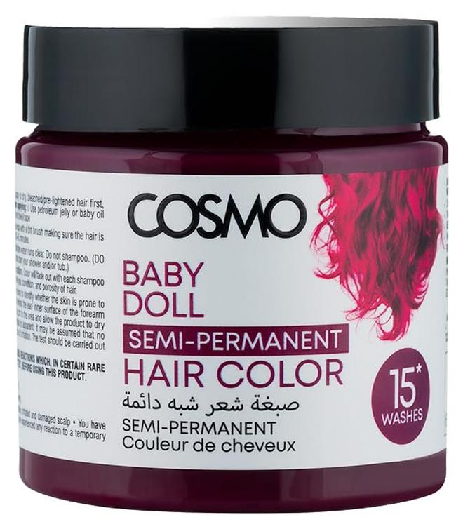 COSMO دمية بيبي كوزمو - 120 جرام - لون شعر شبه دائم - خالي من الأمونيا، لون يدوم طويلاً مع تركيبة ترطيب عميق - لمعان جريء ومقاوم للتلاشي لجميع أنواع الشعر - تطبيق سهل - Image 1