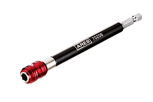 ARES 70206 - Drill Extension Bit Holder - 6-Inch Quick Release - Works With All 1/4-Inch Drive Bits - Quick Release Mechanism Makes Changing Bits a Breeze - Image 1