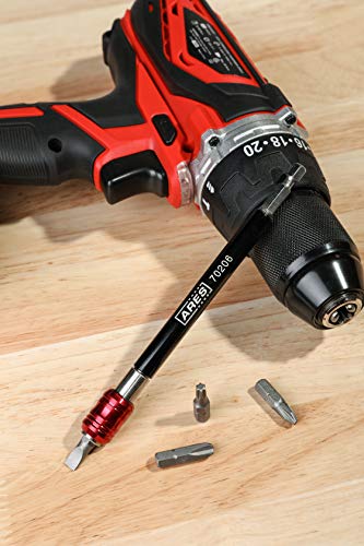 ARES 70206 - Drill Extension Bit Holder - 6-Inch Quick Release - Works With All 1/4-Inch Drive Bits - Quick Release Mechanism Makes Changing Bits a Breeze - Image 5