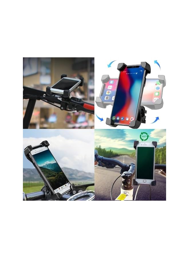 Green Tiger Bike Phone Mount for Motorcycle, Stable 360° Rotation, Universal Holder for 4-7 Inch Cellphones - Image 2
