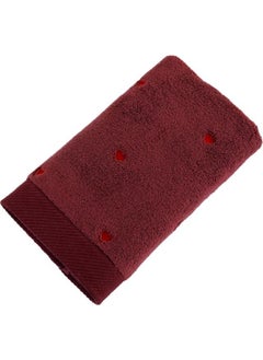 Hobby Lubow Love Fuchsia Red Embroidered 50X90 6 Piece Towel Set 