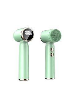 New Electric Facial Cleansing Brush Silicone Beauty Device Face Washing Cleaning Tool Deep Clean Pore Cleanser Green (shown) MZ400