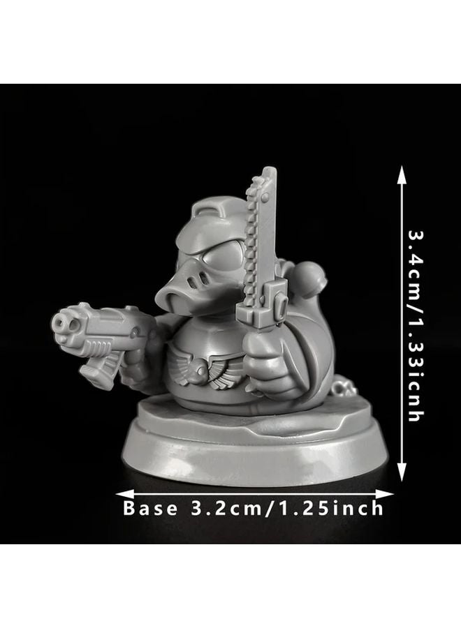 تمثال مصغر لبط الفضاء من راتنج ABS، تحفة خيال علمي للعبة الأدوار على الطاولة، 3.5 سم، للهواة - Image 3