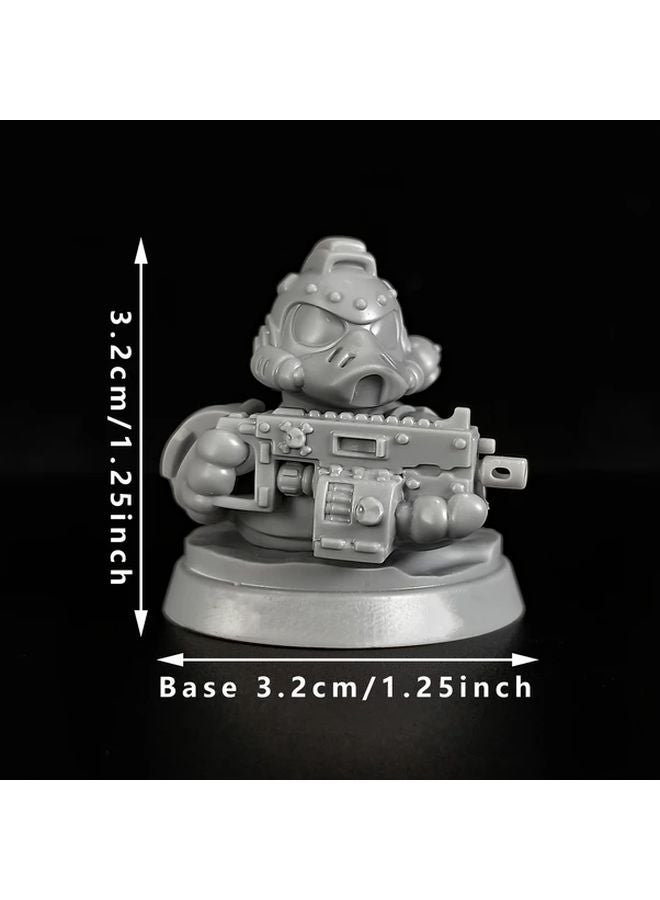 تمثال مصغر لبط الفضاء من راتنج ABS، تحفة خيال علمي للعبة الأدوار على الطاولة، 3.5 سم، للهواة - Image 5