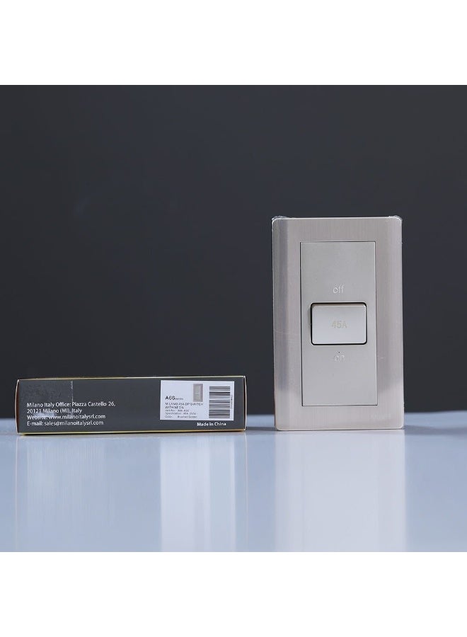 milano Danube Home - Milano 45A Dp Switch With Neon (3X6) Gd - Image 4