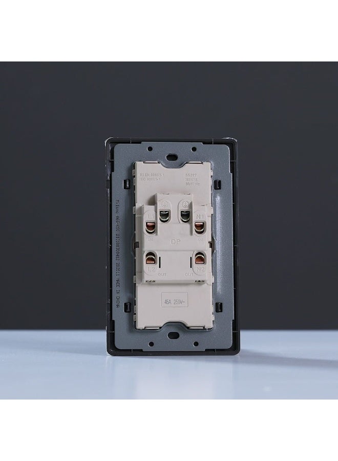 milano Danube Home - Milano 45A Dp Switch With Neon (3X6) Gd - Image 3