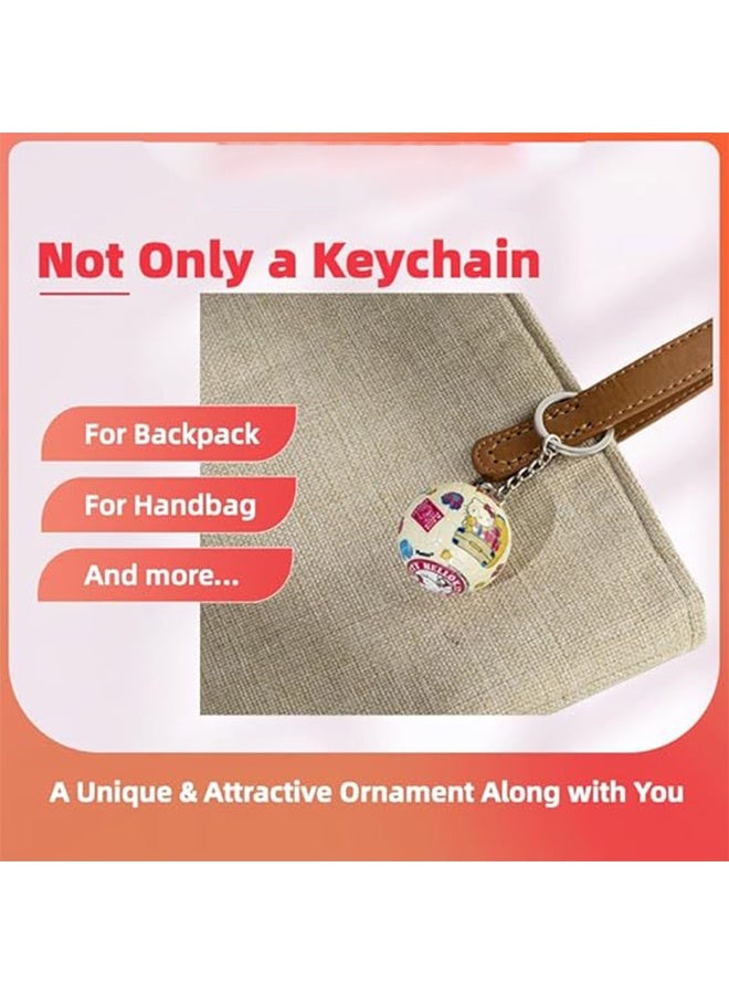 قطعتان من ألعاب تركيب الألغاز الكروية ثلاثية الأبعاد، إكسسوارات سلسلة مفاتيح إبداعية مخصصة - Image 5