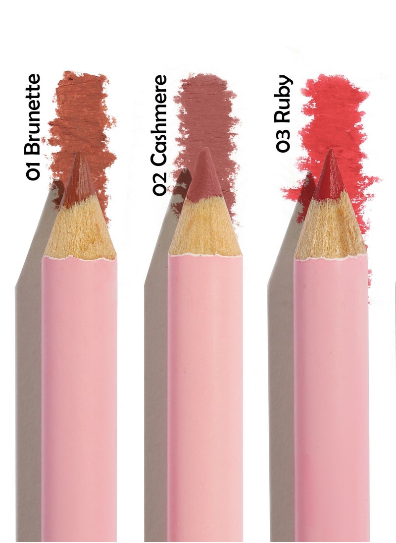 Janelle lip liner 01 Brunette