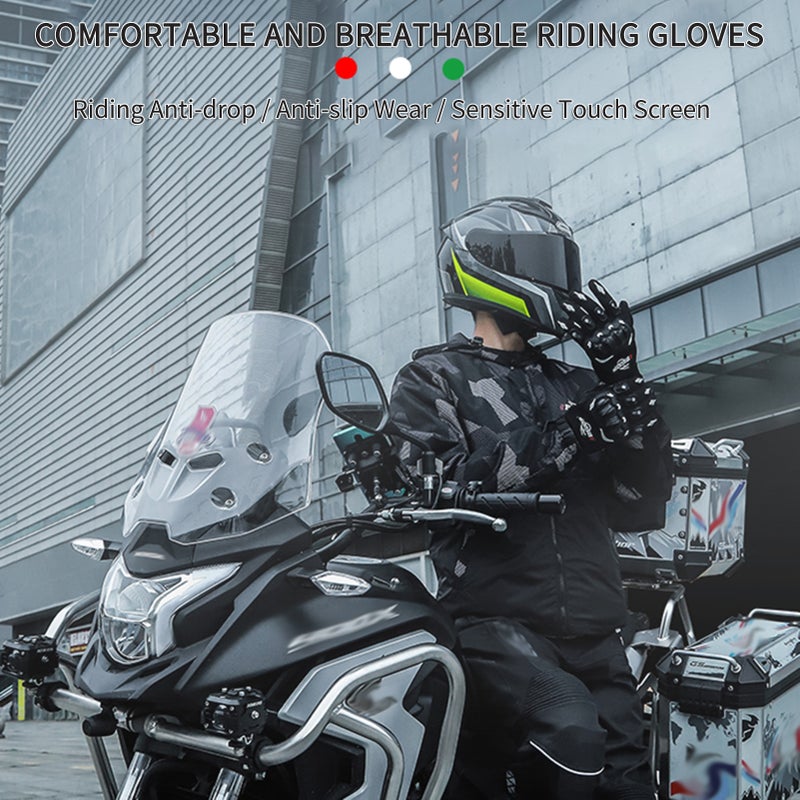 BSDDP Motorcycle Riding Gloves Rider Anti-slip Anti-drop Four-season Universal Outdoor Breathable Touch Screen Gloves - Image 3