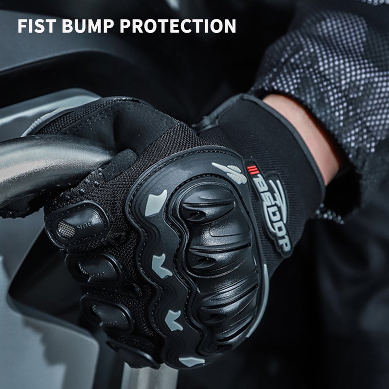 BSDDP Motorcycle Riding Gloves Rider Anti-slip Anti-drop Four-season Universal Outdoor Breathable Touch Screen Gloves - Image 2