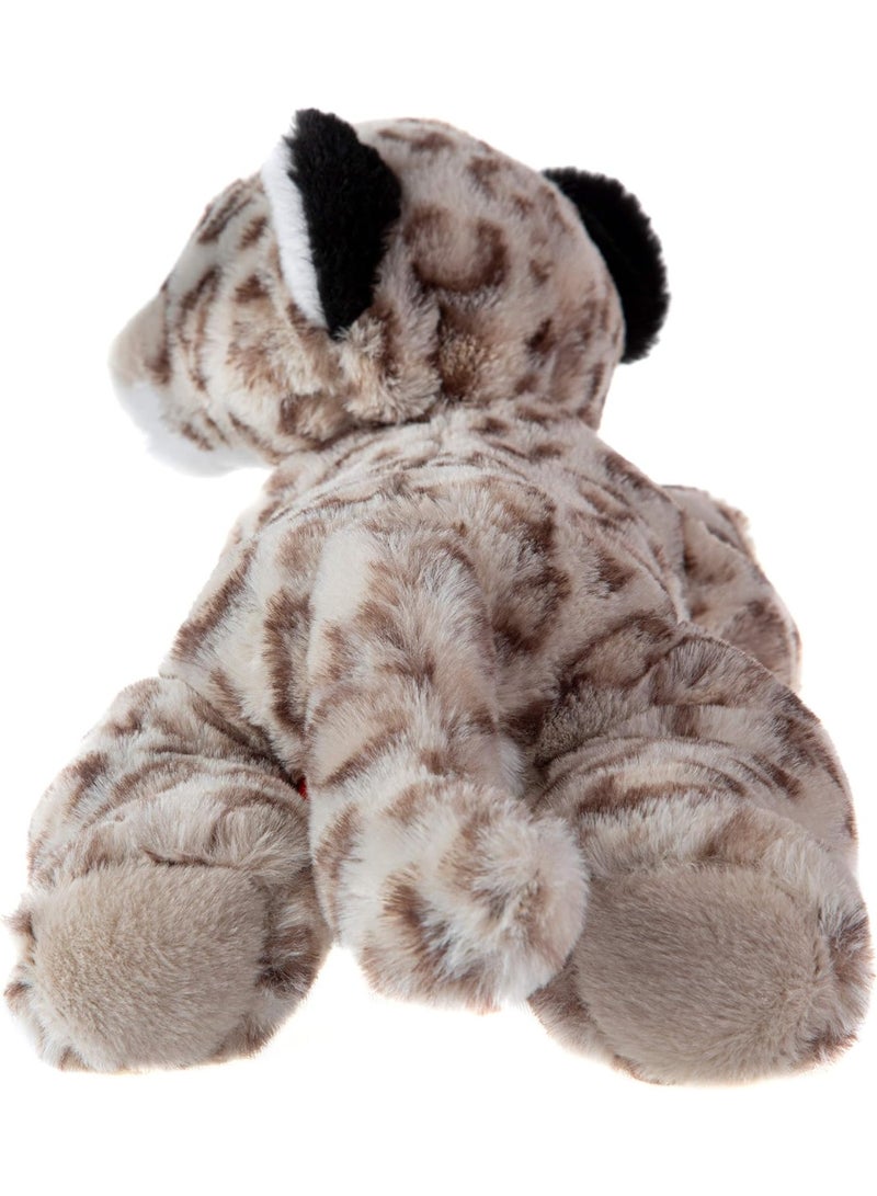 Wild Republic EcoKins Snow Leopard Stuffed Animal 12 inch, Eco Friendly Gifts for Kids, Plush Toy, Handcrafted Using 16 Recycled Plastic Water Bottles - Image 2