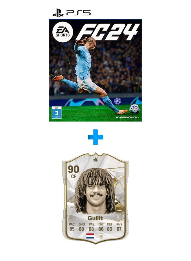 Fc 24 Sports Playstation 5 With Egygamer Gullit Fc 24 Card Portrait