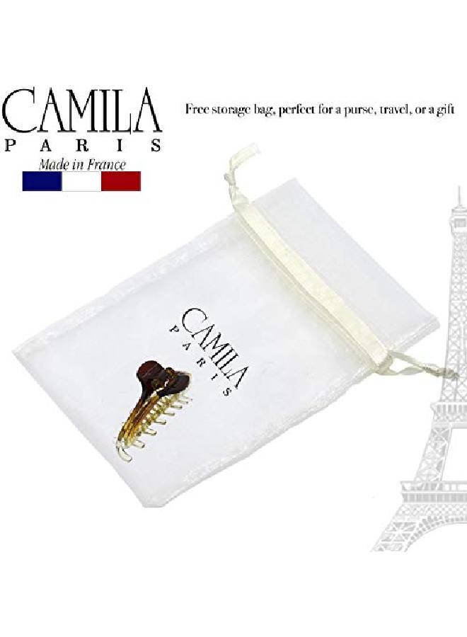 CAMILA Paris Cp2381 French Hair Clip For Women Small Narrow Cristal Girls Hair Claw Clips Jaw Fashion Durable And Styling Hair Accessories For Women Strong Hold No Slip Grip Made In France - Image 5