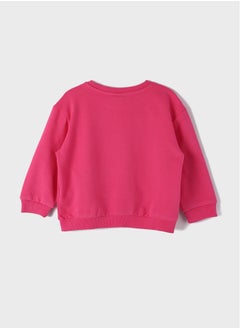 LC WAIKIKI Crew Neck Printed Long Sleeve Girl Sweatshirt  - Image 2