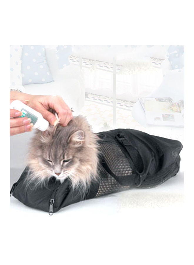 Loquat Portable Cat Grooming Beauty Pet Bag Black - Image 4