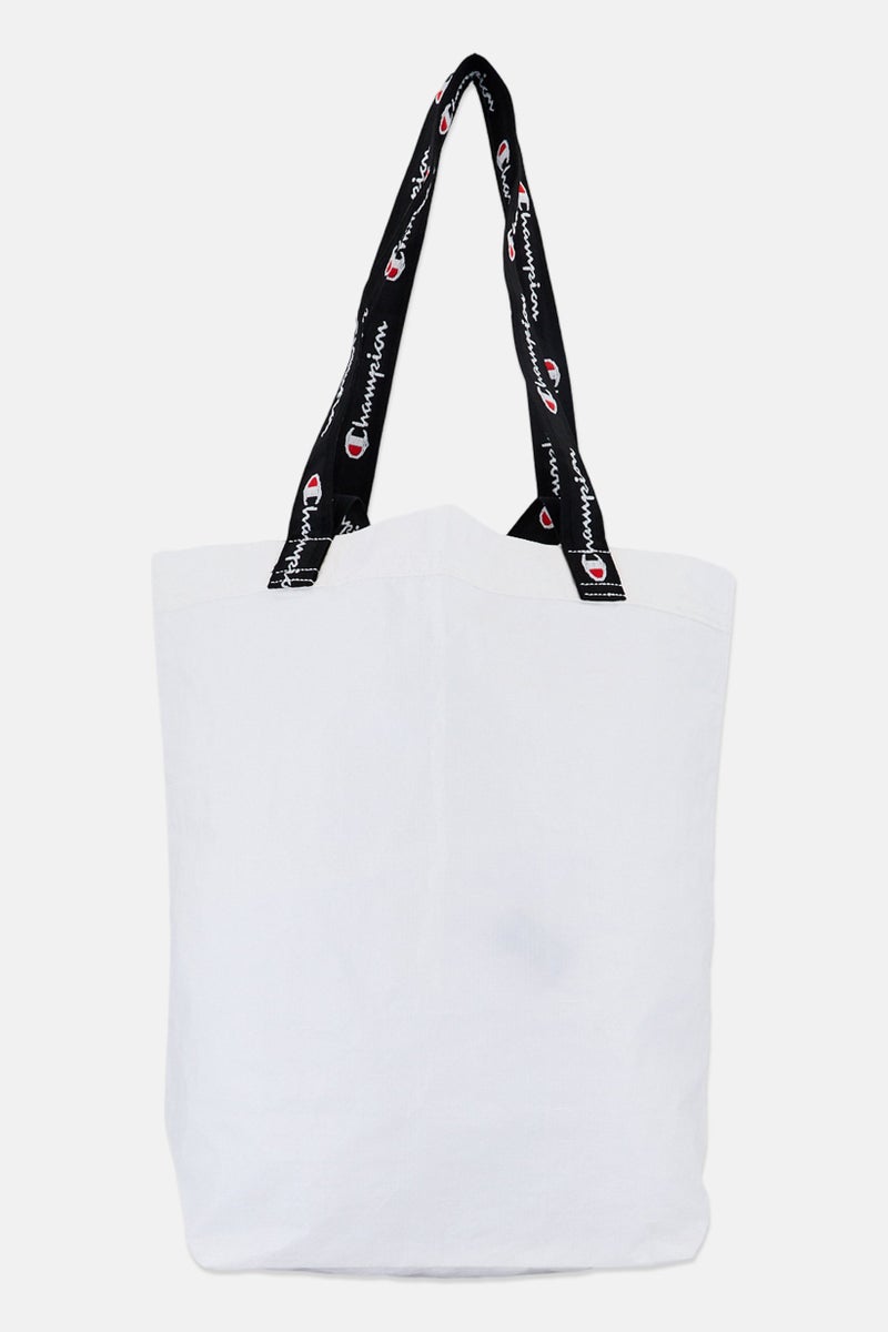 Champion Women Embroidered Logo Tote Bag, White - Image 1