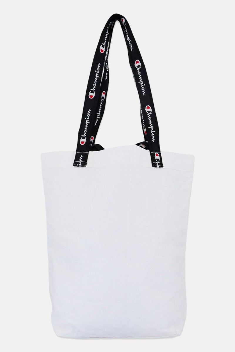 Champion Women Embroidered Logo Tote Bag, White - Image 3