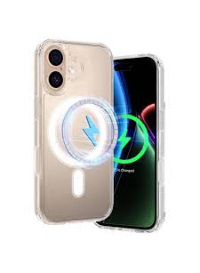 Apple iPhone 17 5G 2025 Magnetic Case, Slim Transparent Flexible TPU Shockproof Magsafe Back Phone Case (MCTPTN) - Clear - Image 1