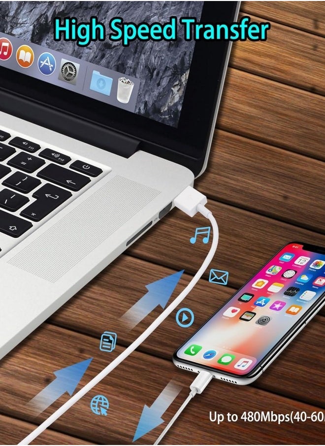 Flyview - iPhone Charger, [Apple MFi Certified] 1M USB to Lightning Cable Power Fast Charging Cord Compatible with iPhone 14/13/12/11 Pro Max/XS MAX/XR/XS/X/8/7/Plus/6S/6/SE/5S/iPad - Image 1