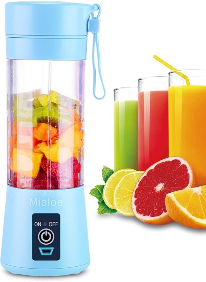 Vitacelli 6 Blade Electric Blender and Portable Juicer Cup Blue Color 