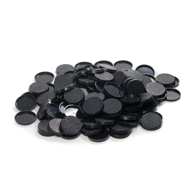 EasyPegs 32mm Textured Plastic Round Bases or 126 inch Wargames Table Top Games 120 Count - Image 2