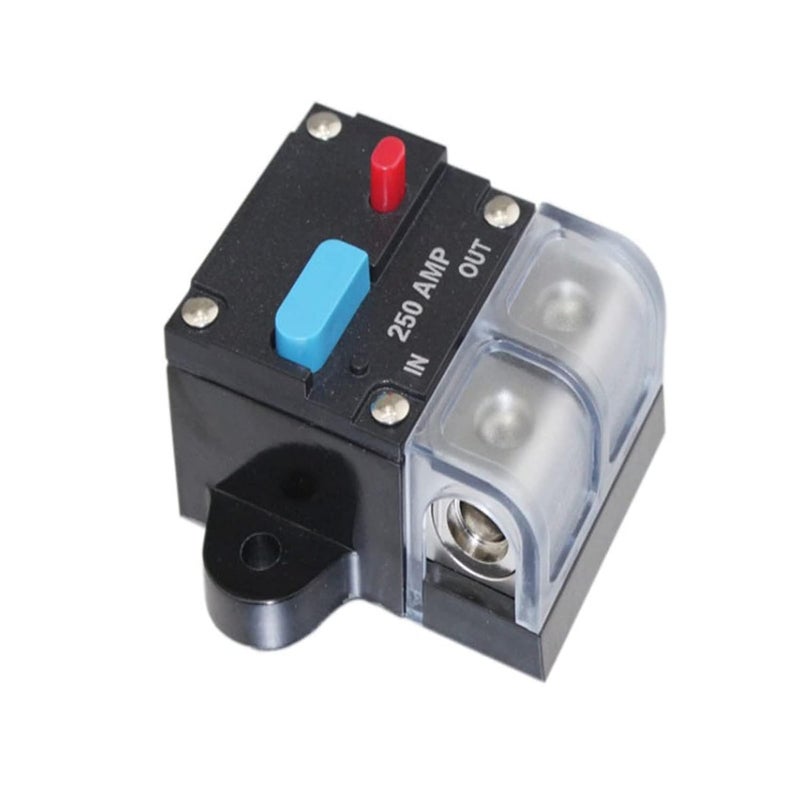 AMP Circuit Breaker Fuse Reset Car Boat Waterproof Security Fuse Accessories Vehicle Repair Tool(Black Button 60a) - Image 1