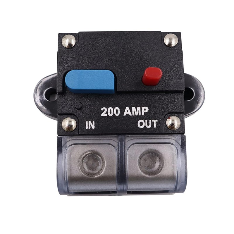 AMP Circuit Breaker Fuse Reset Car Boat Waterproof Security Fuse Accessories Vehicle Repair Tool(Black Button 60a) - Image 4