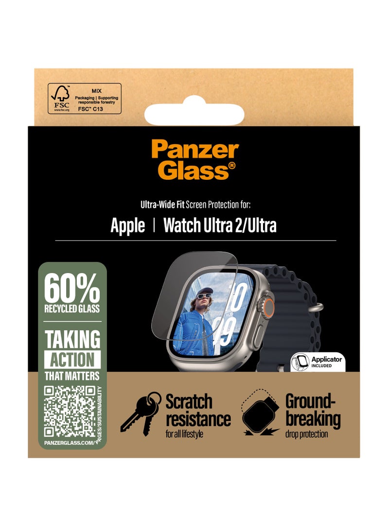PanzerGlass حماية شاشة PanzerGlass® لساعة آبل ألترا 2 | ملائمة عريضة للغاية - Image 3