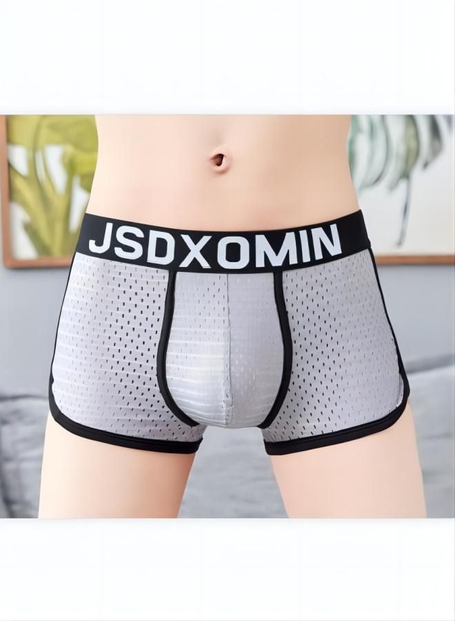 Breathable Middle Rise Bulge Pouch Boxer  - Image 1