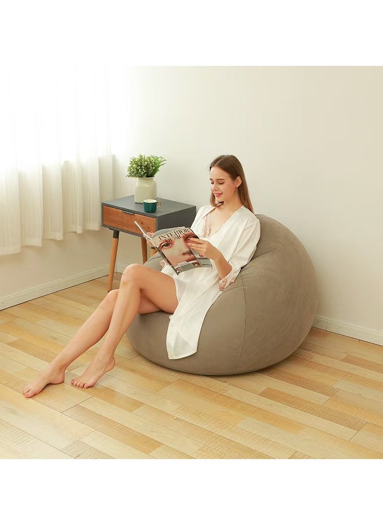 Beauenty Beanless Bag Chairs Inflatable Lounge Chair Blow up Chairs Camping Chairs Inflatable Lazy Sofa Folding Portable Inflatable Chair for Living Room Bedroom Reading Room Ccamping or Picnic  - Image 3
