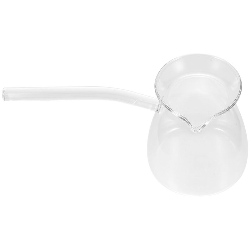 450ml Glass Teapot with Heat Resistant Handle and Lid for Brewing Tea Coffee Milk and Flower Tea - Image 2