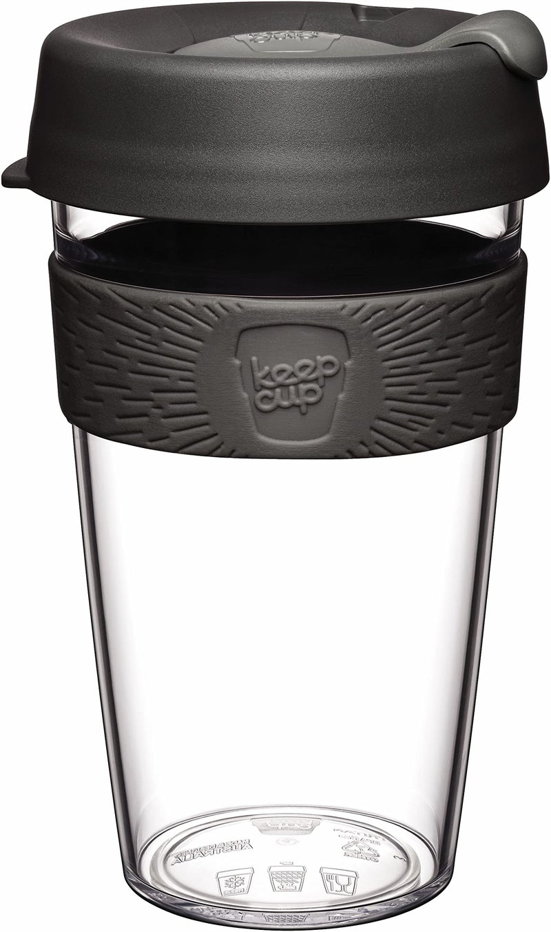 KeepCup Original Lightweight Plastic Reusable Coffee Cup with Splashproof Sipper Lid  16oz454ml  Nitro