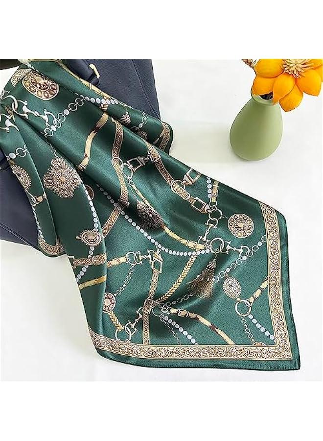 Arabest Luxurious 100% Mulberry Silk Hair Scarf - Stylish 27-Inch Square for Women - Elegant Lightweight Neck Scarf in Gift Box - Image 4