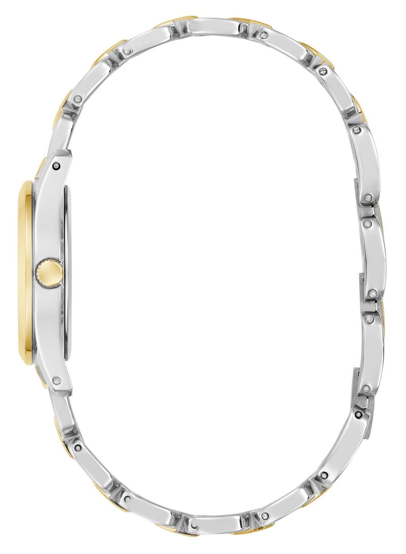 Guess Women Veda Ice Blue Round Quartz stainless steel Bicolour Wristwatch - Image 2