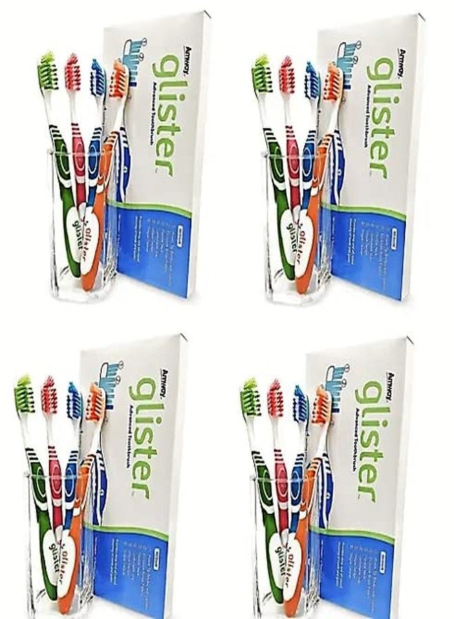 Amway Glister Advanced Toothbrush Pack Of 16 Brushes Pack 4 - Manual, Adult, Multicolor - Image 1