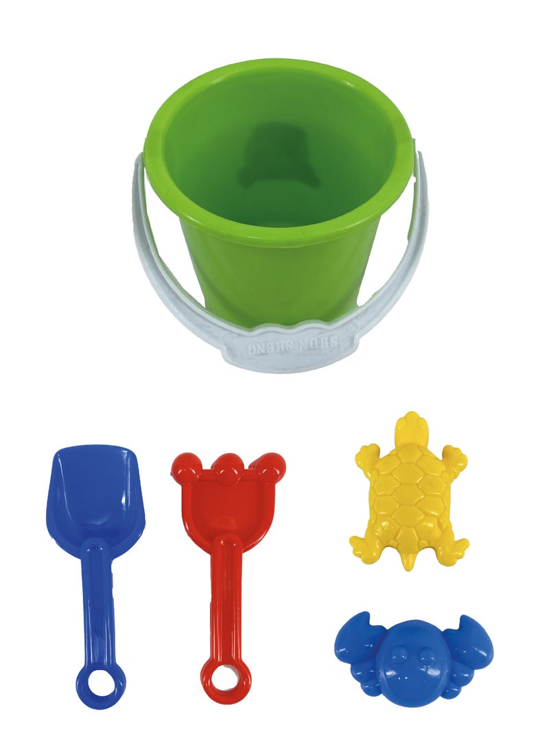 general A special sand truck toy with 6 pieces for shoveling sand on the beach, with several pieces for making sand shapes - Image 3