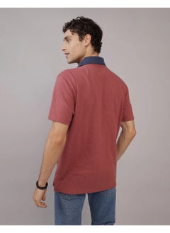 American Eagle Colorblock Logo Flex Pique Polo Shirt  - Image 3