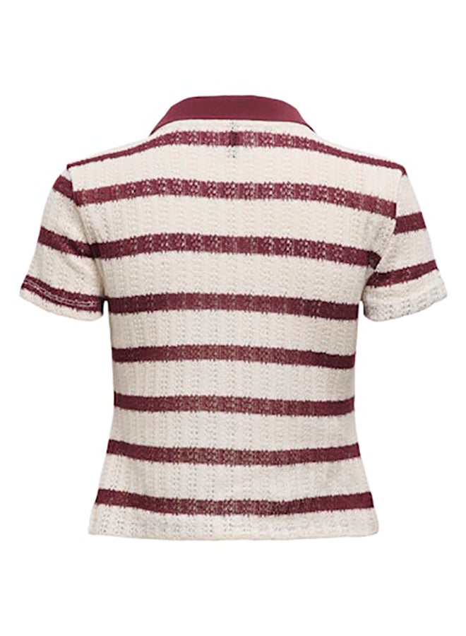 ONLY Onlhalia S/S Collar Top Box Jrs - Image 2