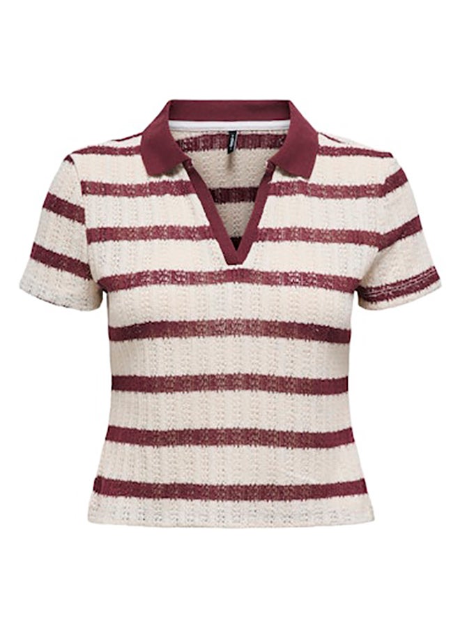 ONLY Onlhalia S/S Collar Top Box Jrs - Image 1