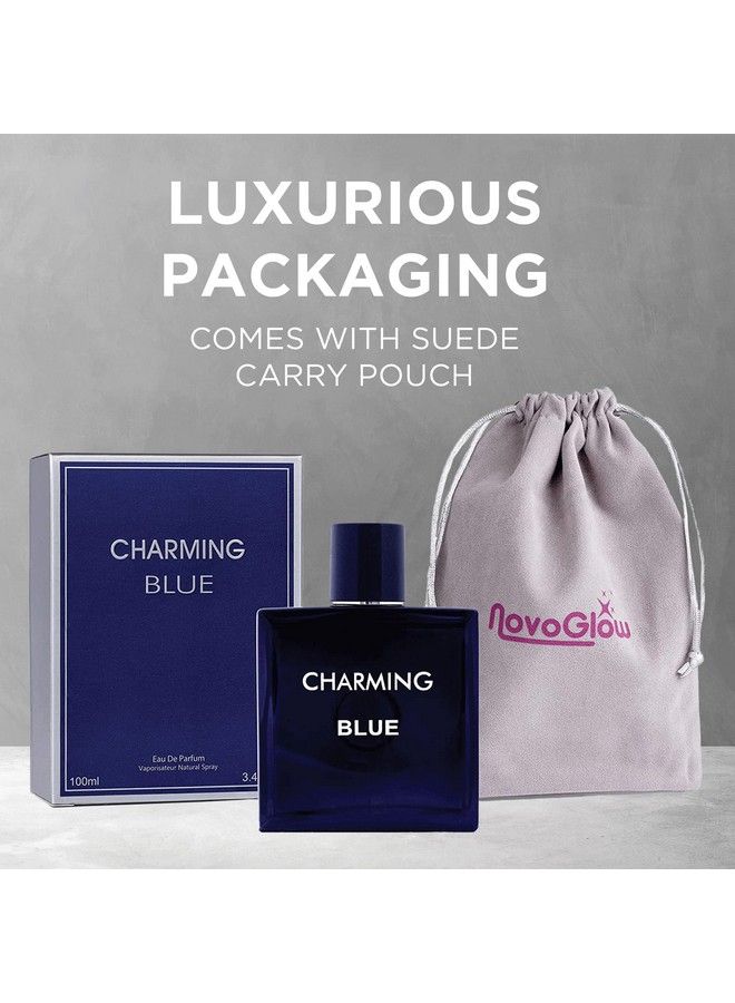 NovoGlow Charming Blue For Men 3.4 Fl. Oz. 100Ml Men - Image 3