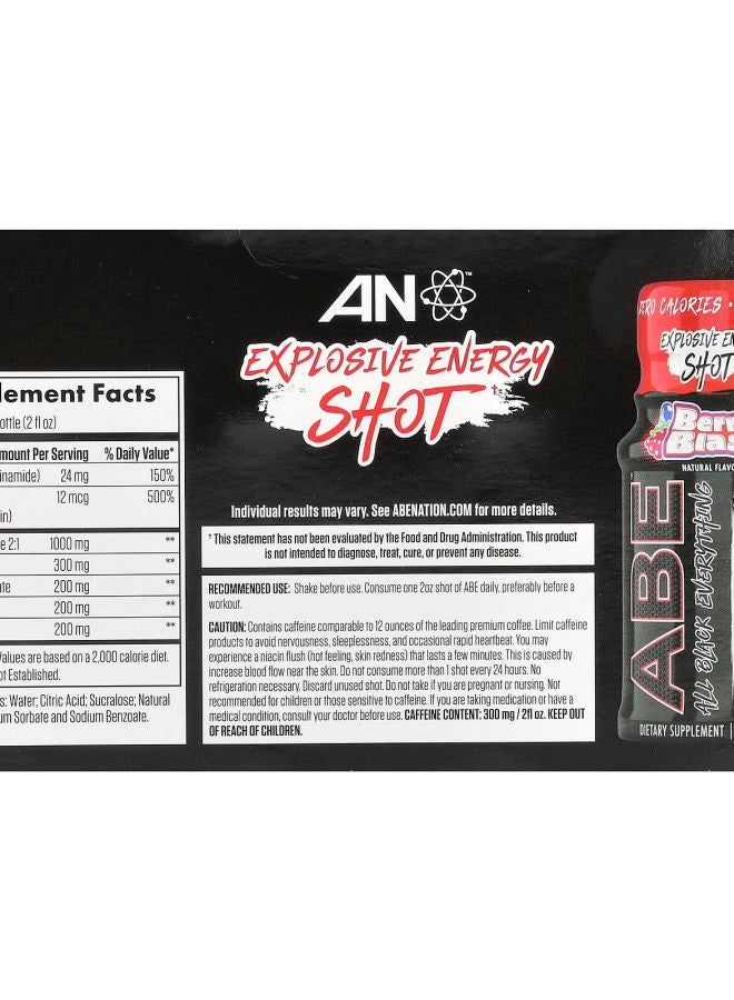 Abe Ultimate Energy Berry Blast  12 Pack 2 fl oz (60 ml) Each - Image 2