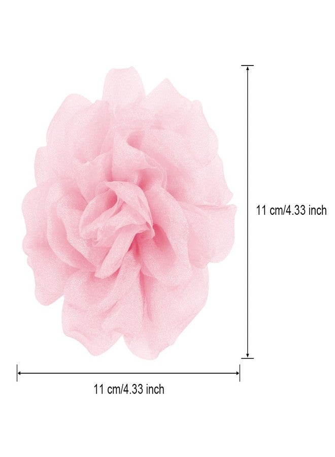 Merdia Rose Flower Brooches and Clips for Women | Pink Hair Clips & Flower Pins | Lapel & Hat Pins, 4.3 Inches, Light Pink - Image 4