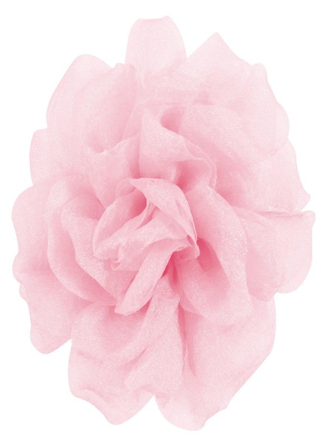 Merdia Rose Flower Brooches and Clips for Women | Pink Hair Clips & Flower Pins | Lapel & Hat Pins, 4.3 Inches, Light Pink - Image 1