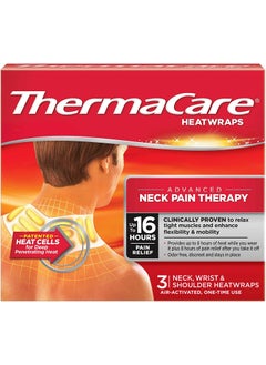 ThermaCare ThermaCare Neck Shoulder and Wrist Heatwrap - 3 count - Pack of 8 