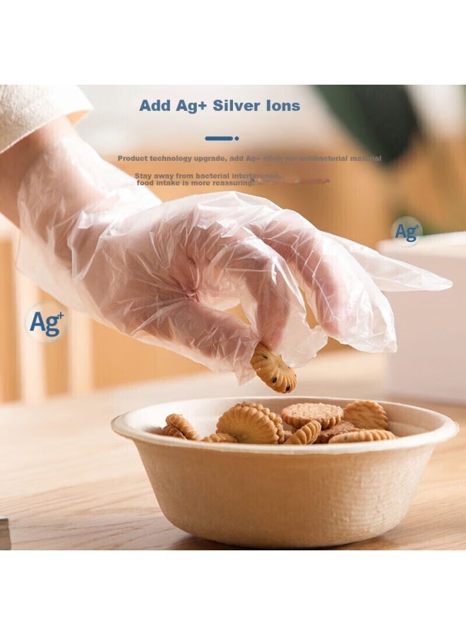 Chahua Disposable Gloves Antibacterial Thickened Bagged Extracted Hygienic Food Grade Children'S Gloves 100 Pieces - Image 3
