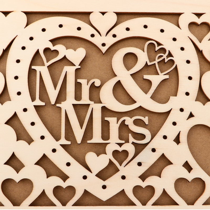 2 pcs Wedding Guestbook Hollow-out Guest Sign- Carving Guest Book Hollow-out Craft Notebook for Wedding Anniversary Proposal Use Heart Style - Image 4
