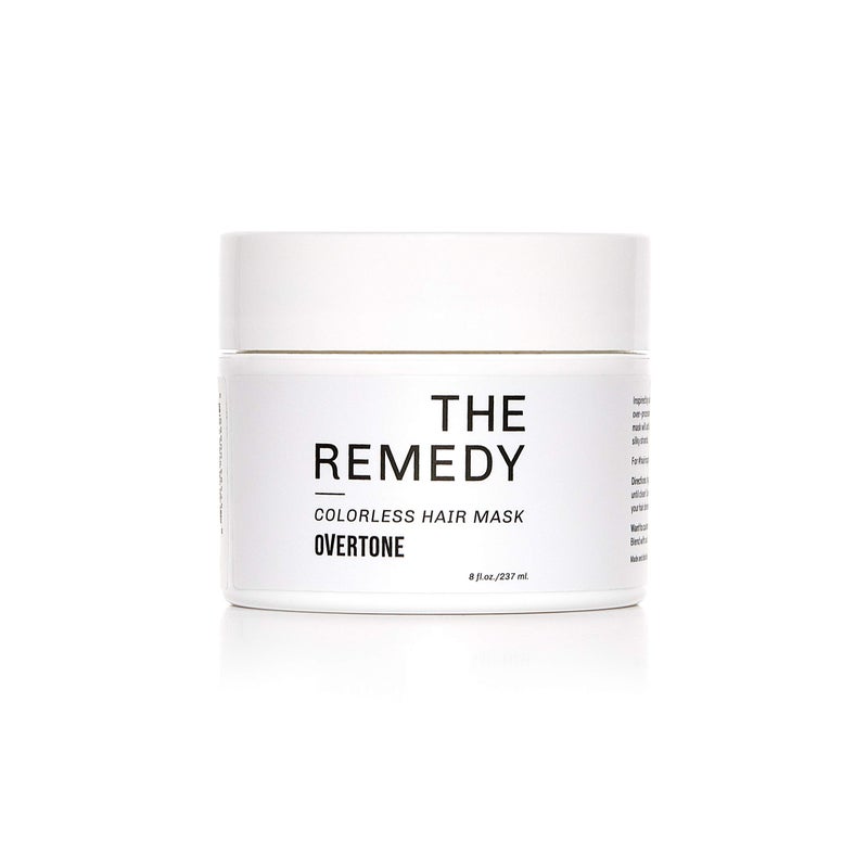 oVertone Haircare The Remedy Colorless Hydrating Mask with Shea Butter & Coconut Oil, Cruelty-Free, 8 oz - Image 1