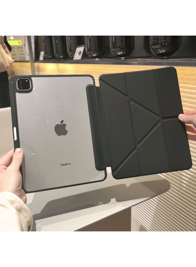 2024 IPadAir6 Protective Cover 3 Y Pro11 Inch Acrylic IPad10 Anti-fall 9 Generation 10.2 Inch-Colour:Y-fold Color Matching Acrylic--black-Applicable Model:Air/air2/2017/2018 (9.7inch ) Universal 【le