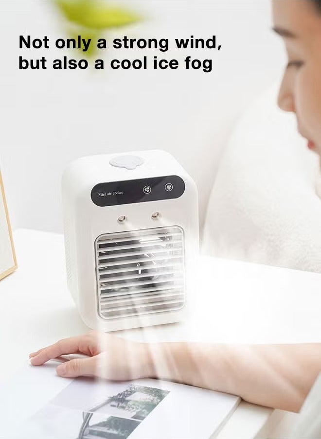 عام مروحة تبريد محمولة مروحة تكييف هواء رذاذ ترطيب مروحة سطح المكتب - Image 5