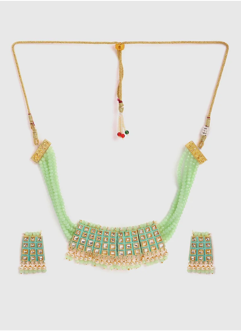 سوهي Stone-Studded Jewellery Set